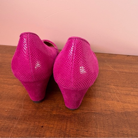 💚Seychelles Fuchsia Wedge Heels - Picture 5 of 8
